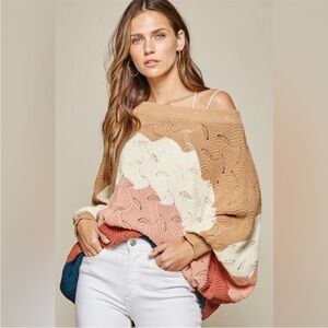 Slouchy knit sweater